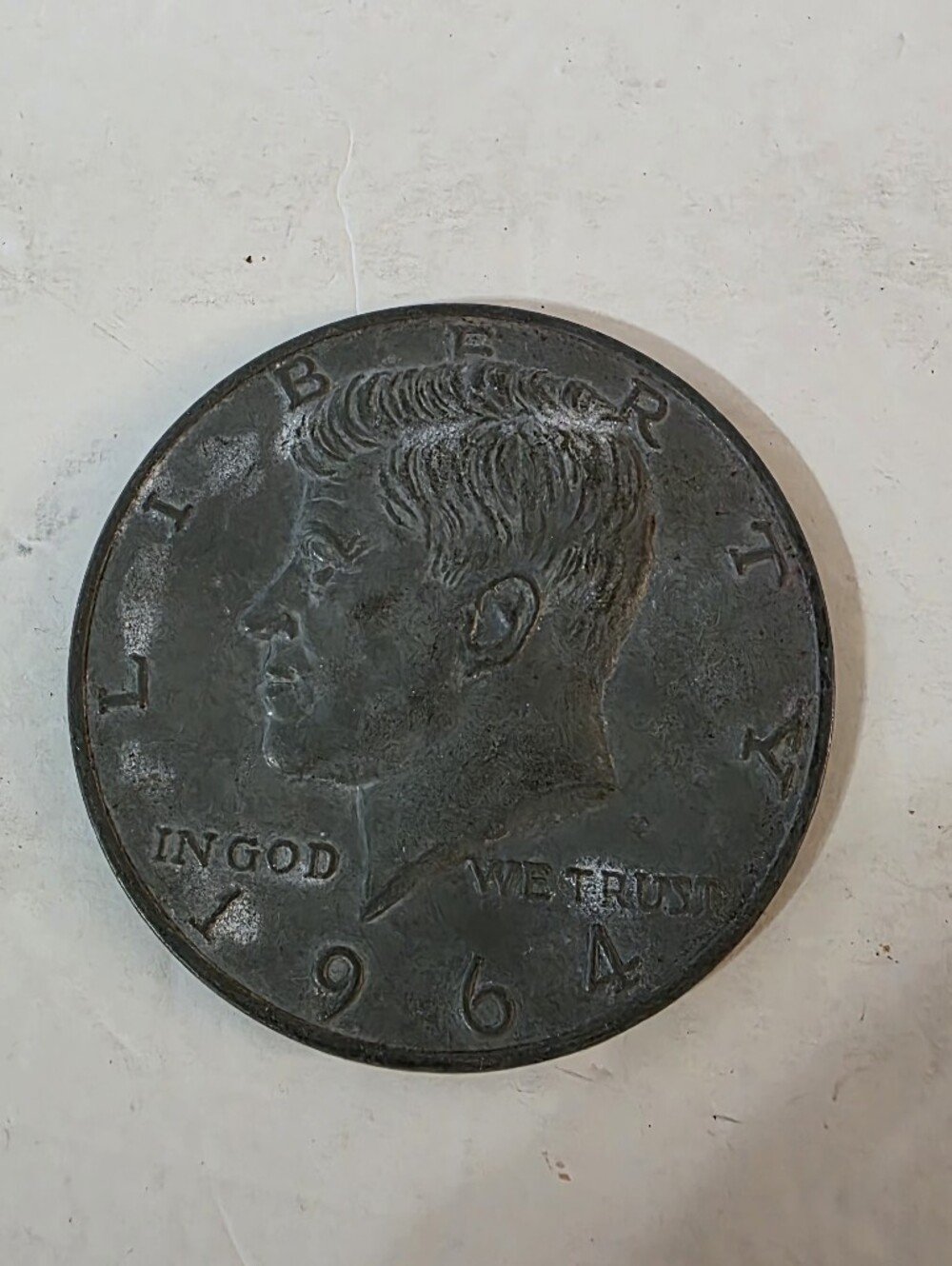 Large JFK KennedyNovelty Coin 1964 Half Dollar Medal Paperweight